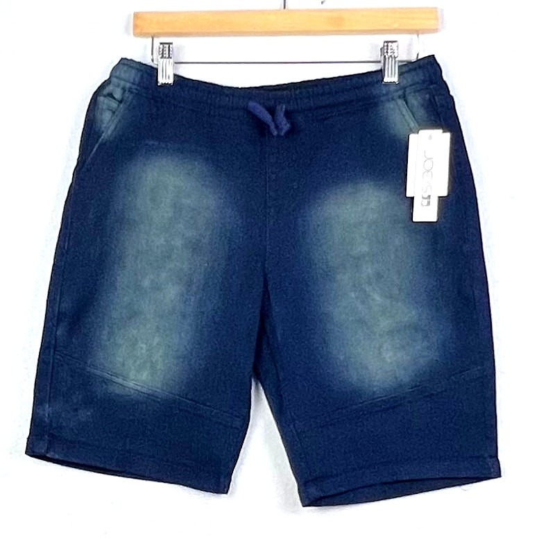 Joe's Jeans Boys Large Jogger Shorts Slim Fit Blue Denim Look Knit Stretch L